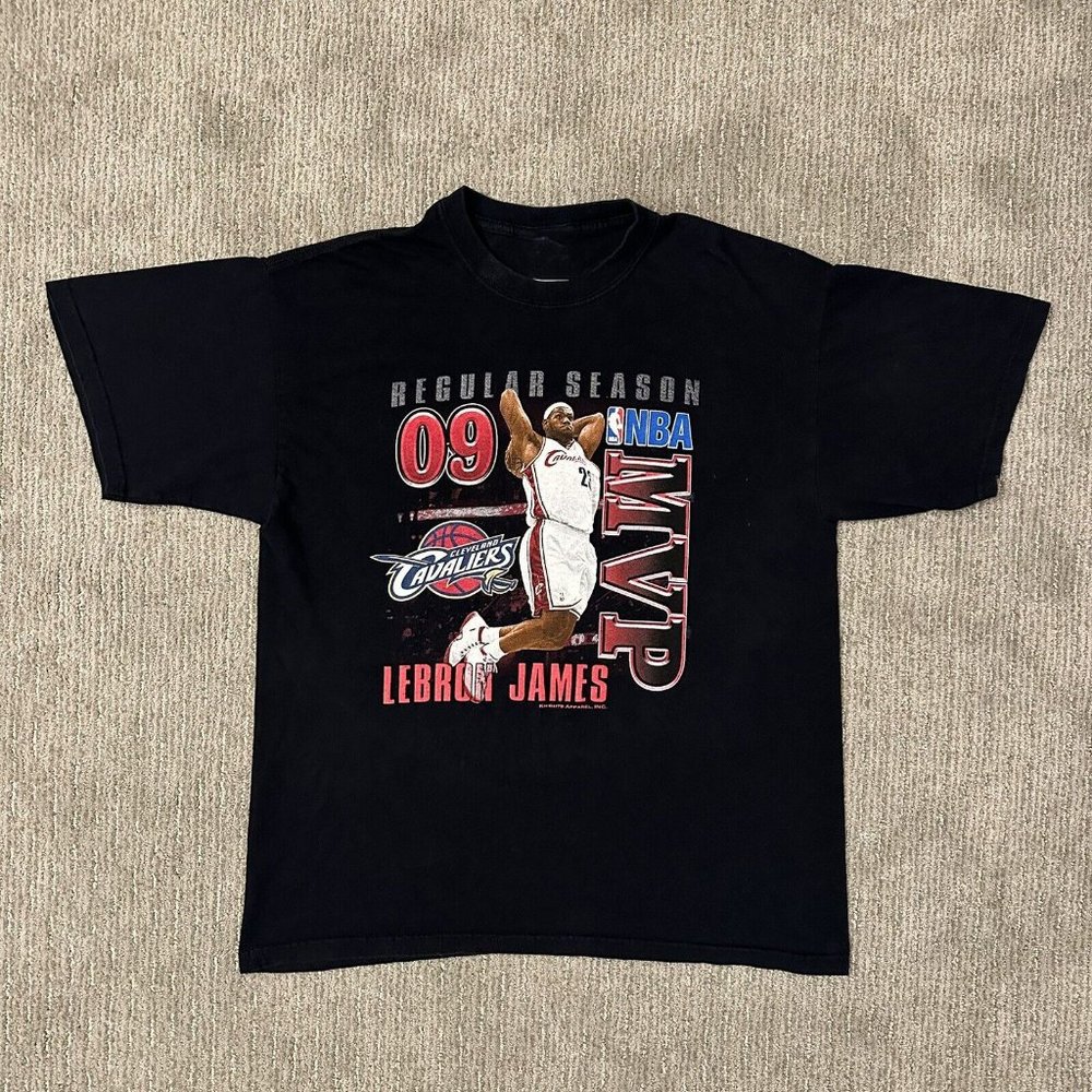 Vintage Lebron James 2009 MVP Cleveland Cavs Los Angeles Lakers shirt 90s 80s t